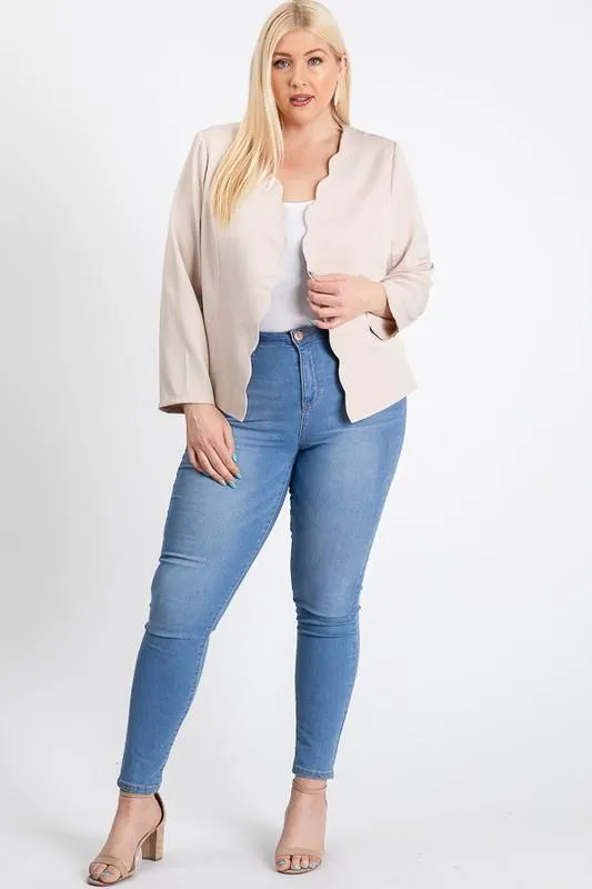 Mind My Business Scallop Jacket