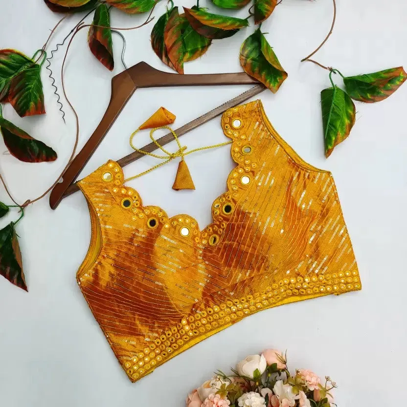 Mirror Hand Work Blouse