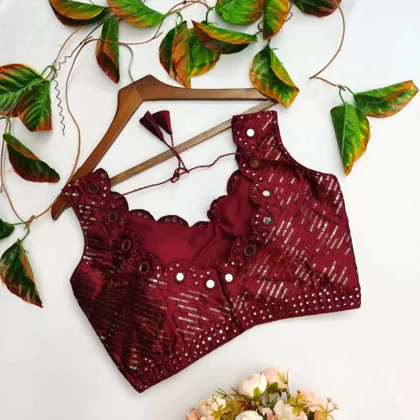 Mirror Hand Work Blouse