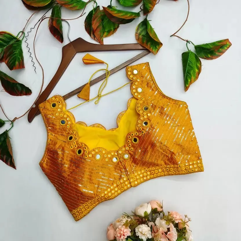 Mirror Hand Work Blouse