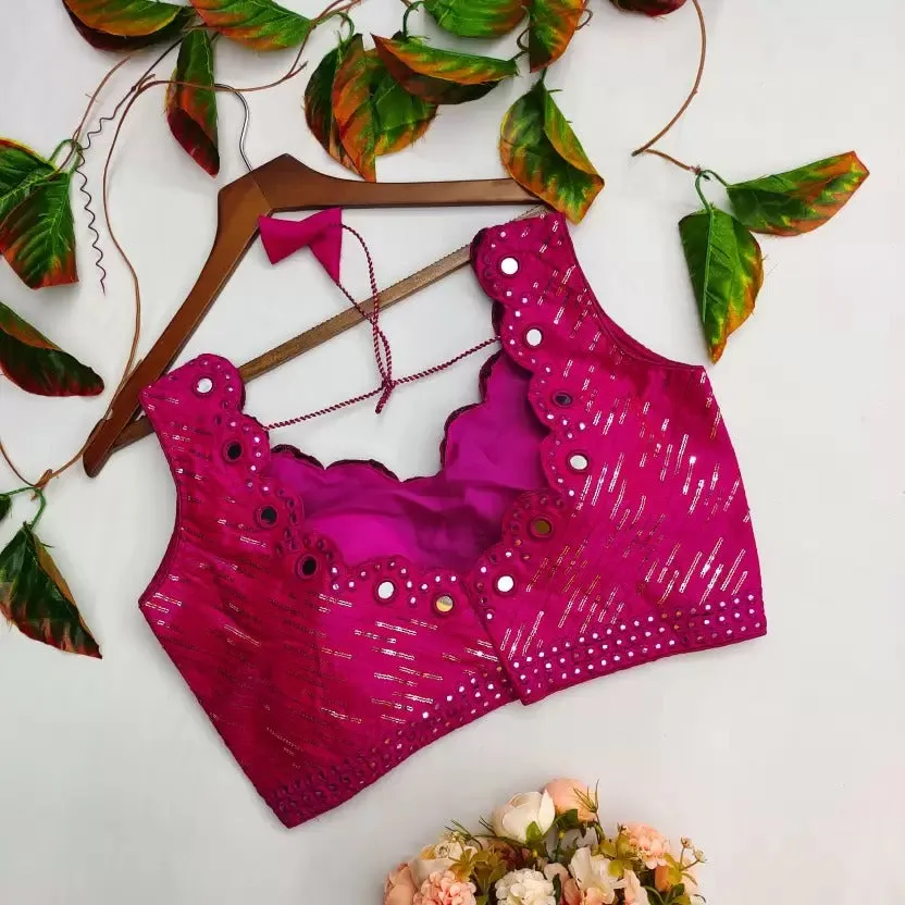 Mirror Hand Work Blouse