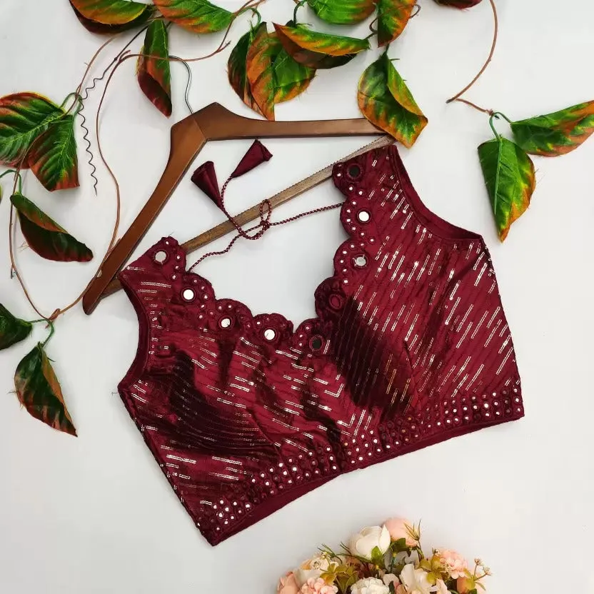 Mirror Hand Work Blouse