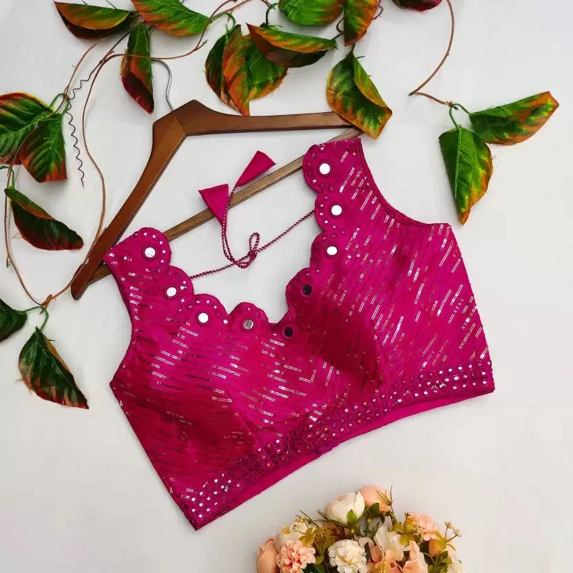 Mirror Hand Work Blouse