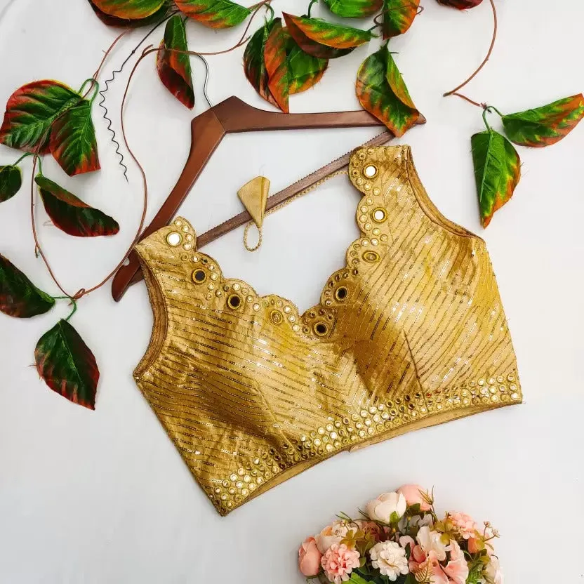 Mirror Hand Work Blouse