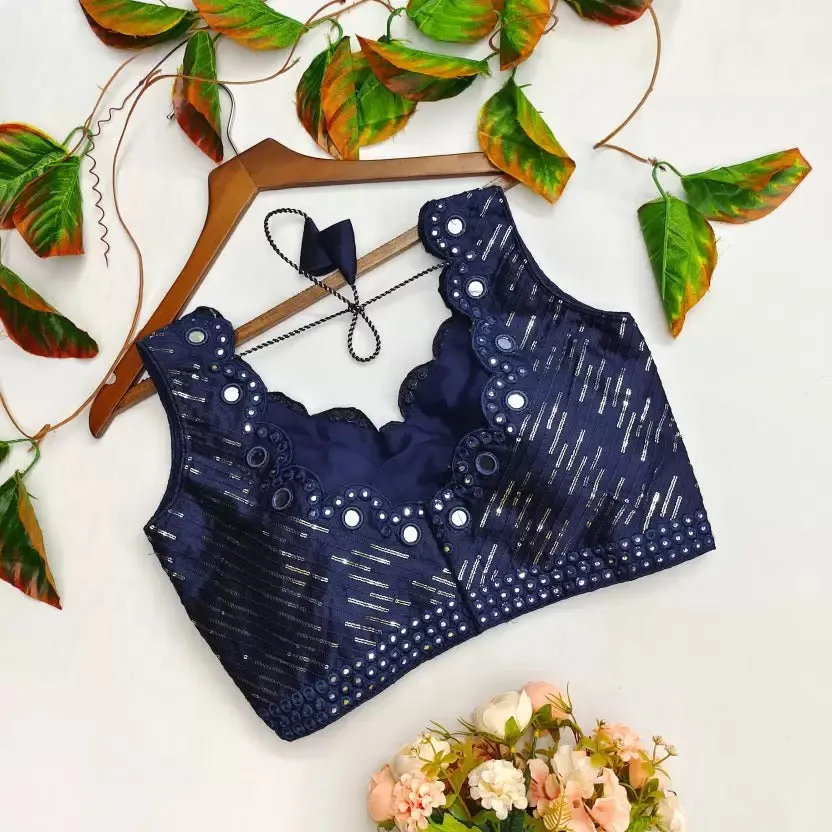 Mirror Hand Work Blouse