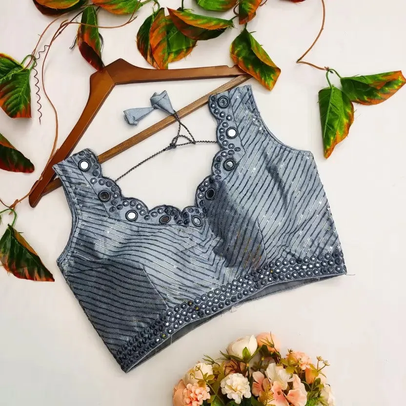 Mirror Hand Work Blouse