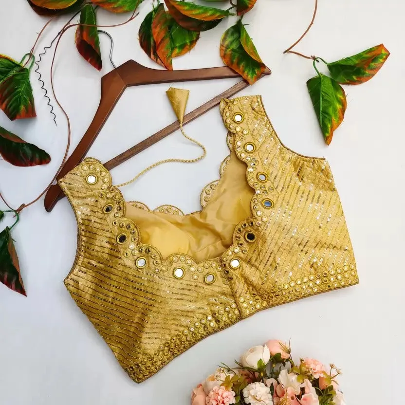Mirror Hand Work Blouse