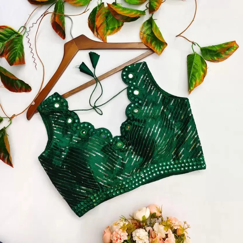 Mirror Hand Work Blouse