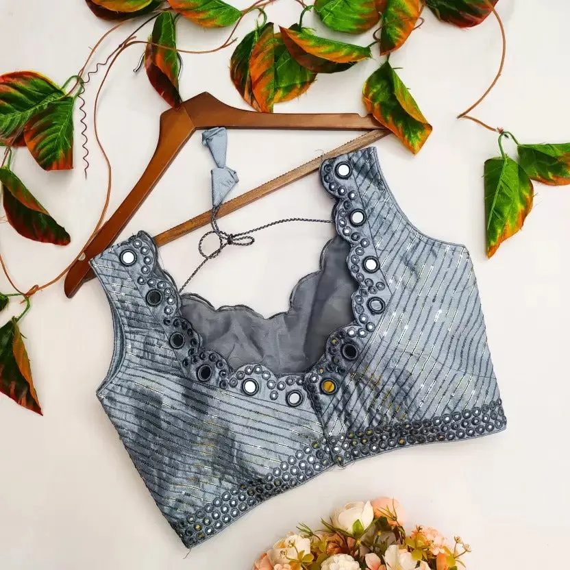 Mirror Hand Work Blouse