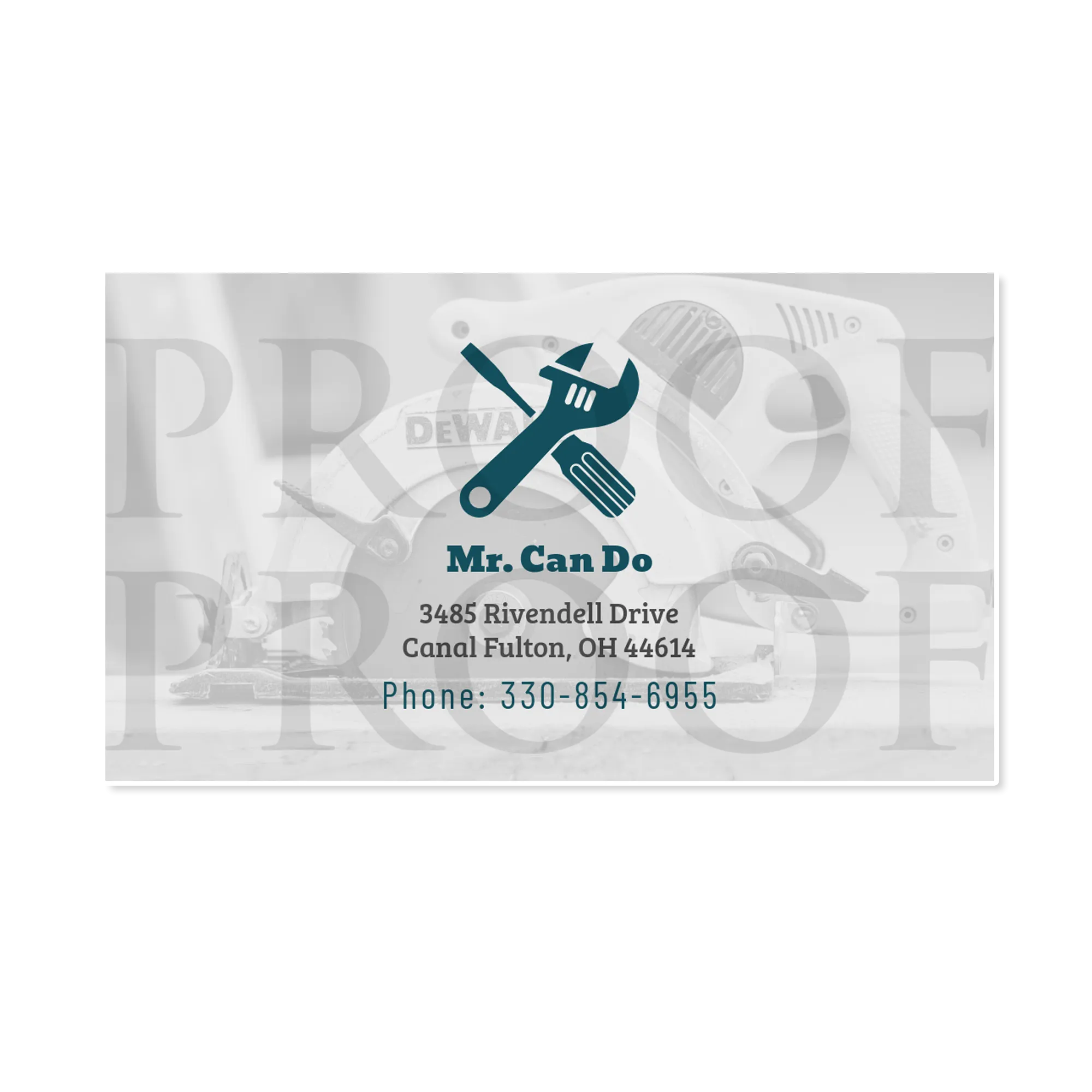 Mr. Fix It Handyman Business Cards