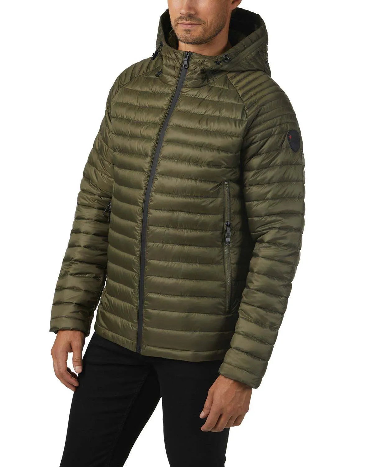 Sure! Heres an optimized title for the product:

Mens Military Green Walcott Lightweight Packable Hooded Puffer Jacket by Pajar