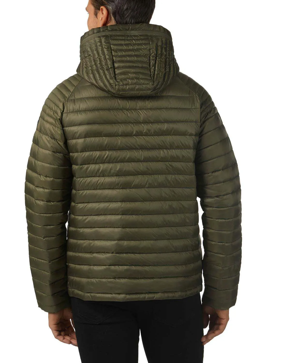 Sure! Heres an optimized title for the product:

Mens Military Green Walcott Lightweight Packable Hooded Puffer Jacket by Pajar