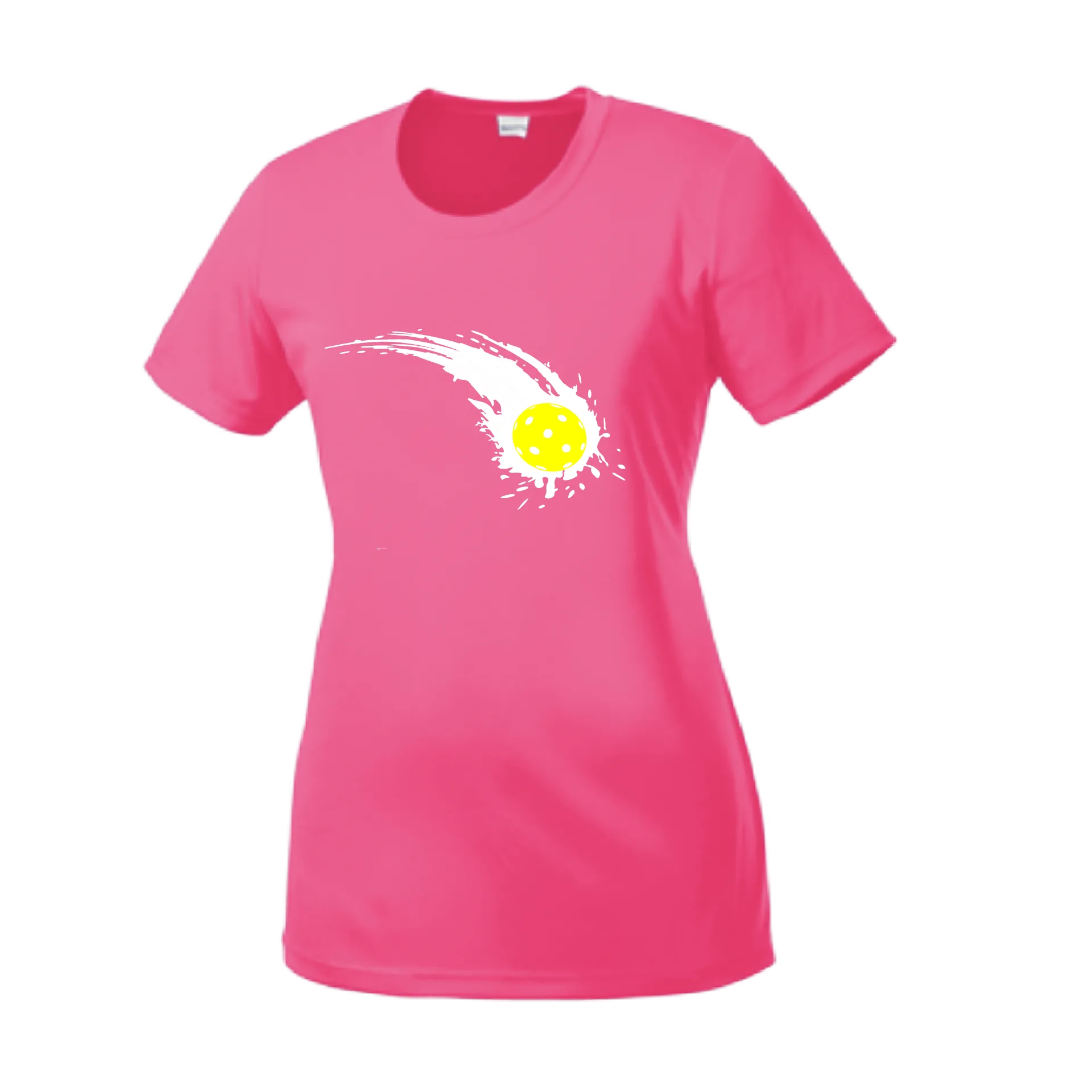 Pickleball Impact | Women’s Short Sleeve Crewneck Athletic Shirts | 100% Polyester
