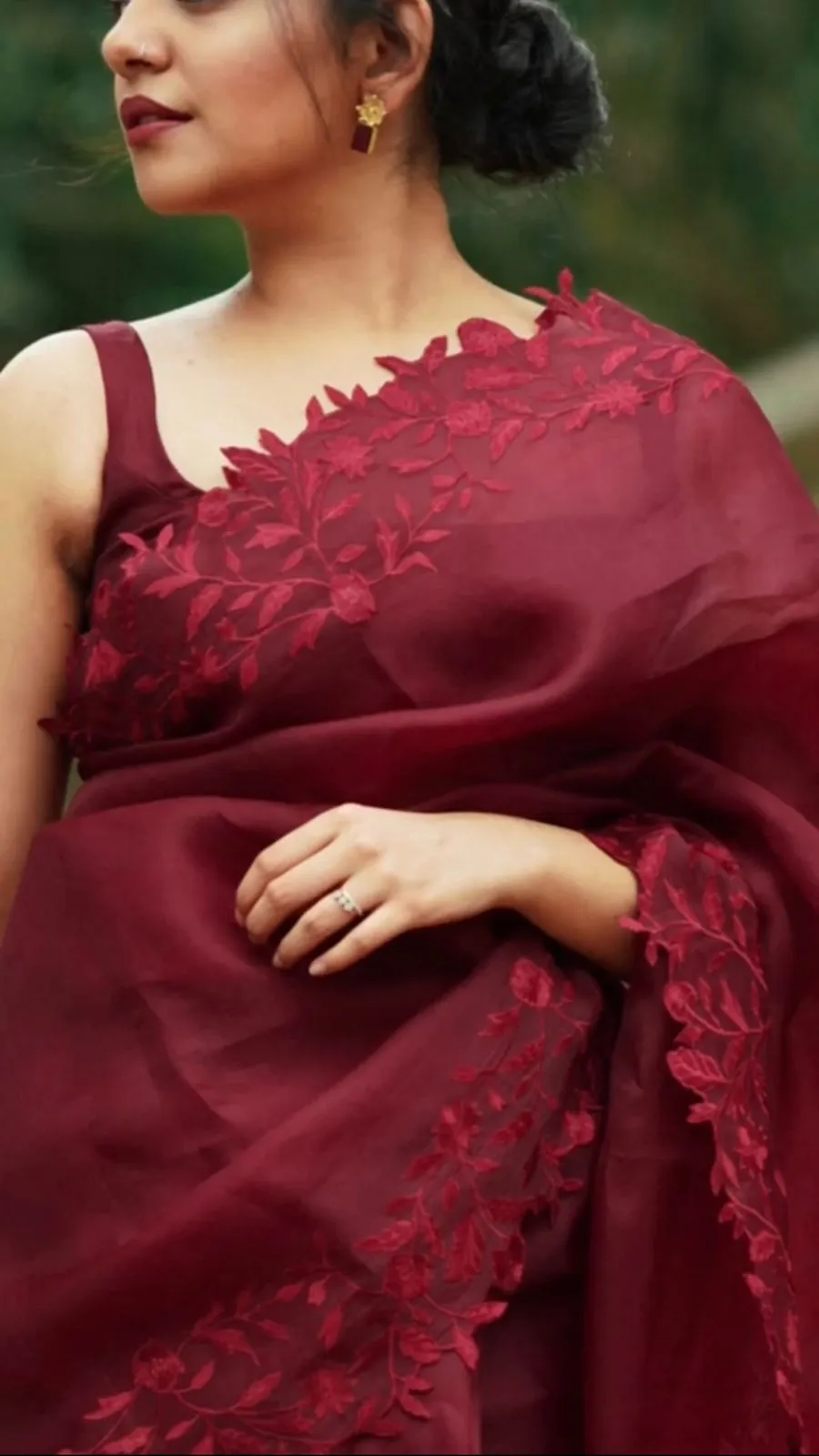 Pure Organza Silk Blouse
