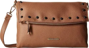 Rampage Womens Stud Tunnel Flap Crossbody