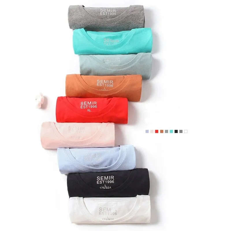 SEMIR T Shirt Men Fashion Casual Cotton T-shirts
