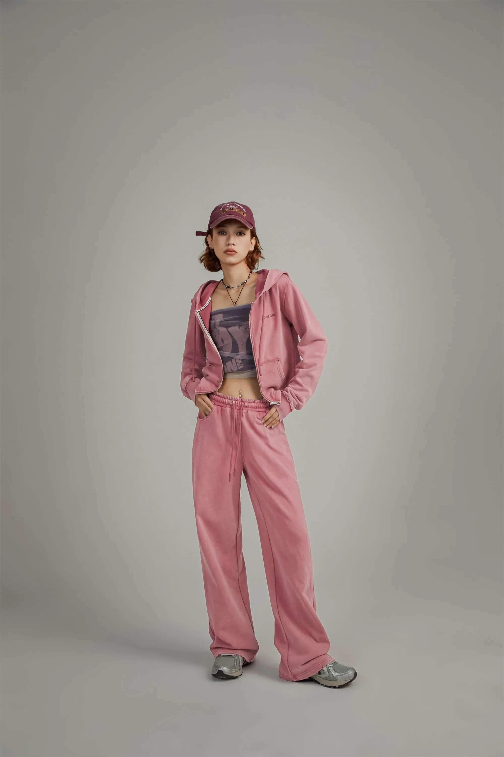 Simple Wide Casual String Pants