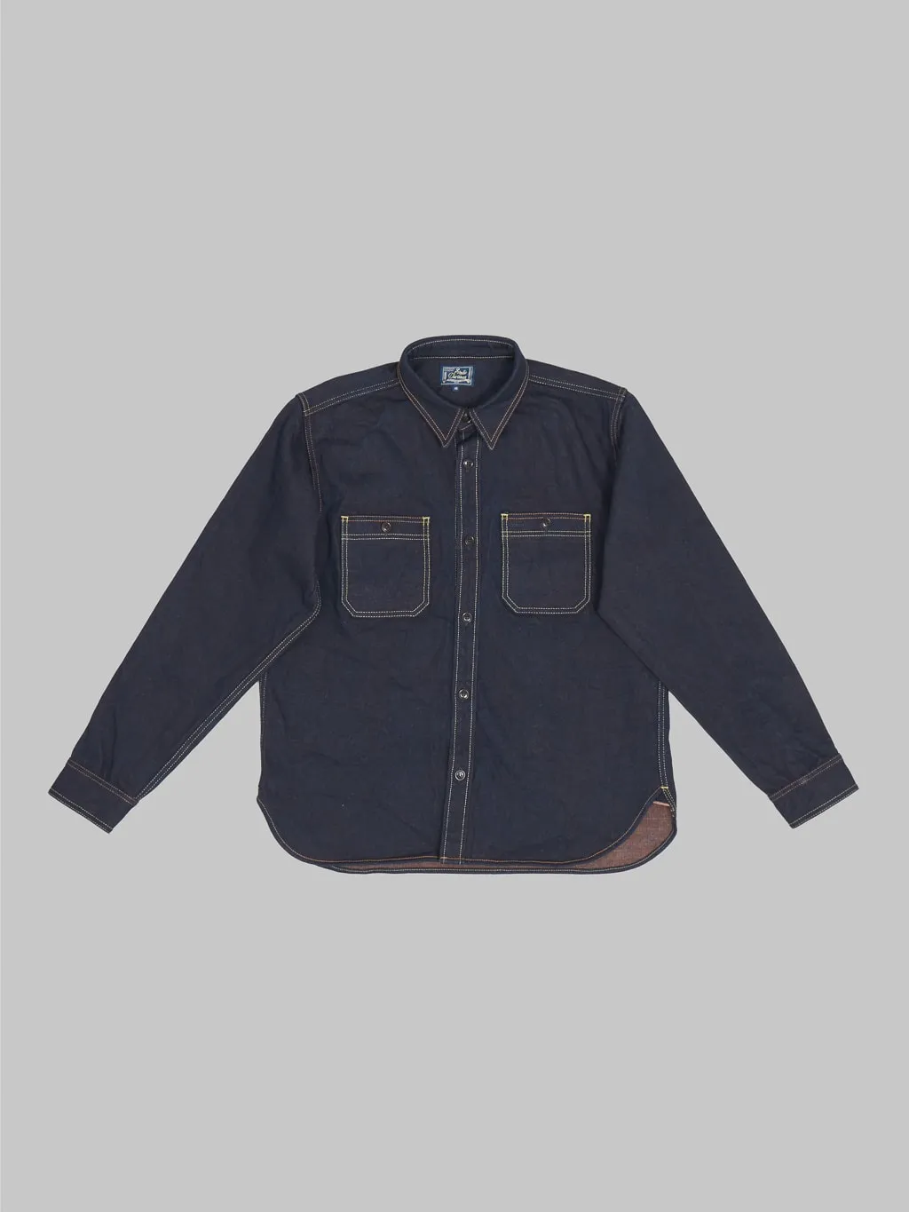 Studio D'Artisan D5702 15oz "Aishibuzome" Natural Indigo x Kakishibu Denim Shirt