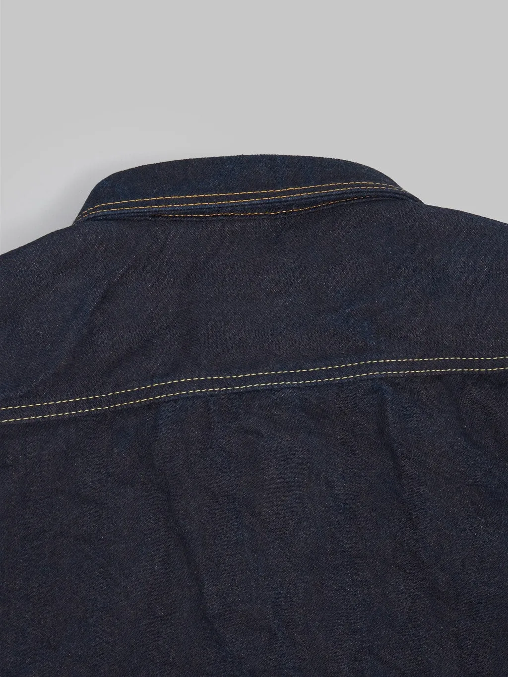 Studio D'Artisan D5702 15oz "Aishibuzome" Natural Indigo x Kakishibu Denim Shirt