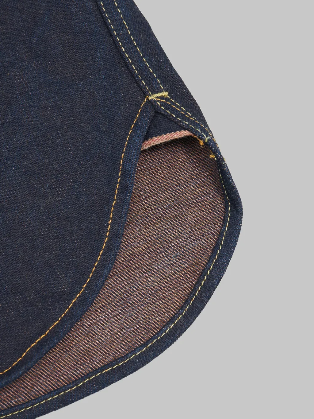 Studio D'Artisan D5702 15oz "Aishibuzome" Natural Indigo x Kakishibu Denim Shirt