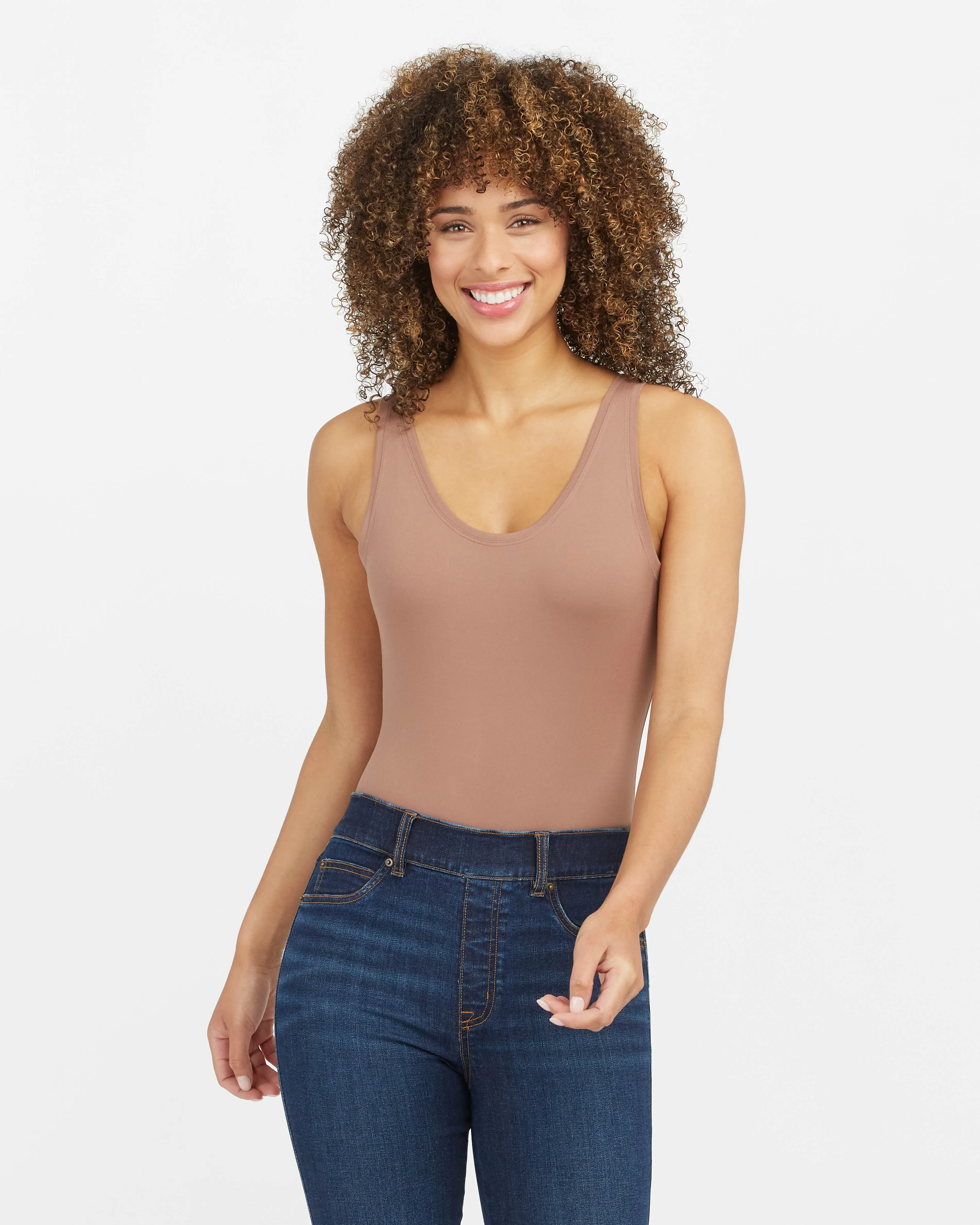 Suit Yourself Scoop Neck Tank Bodysuit