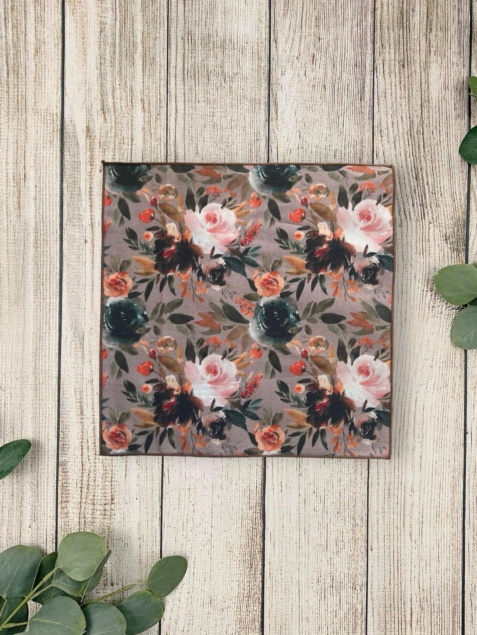 Taupe Autumn Pocket Square