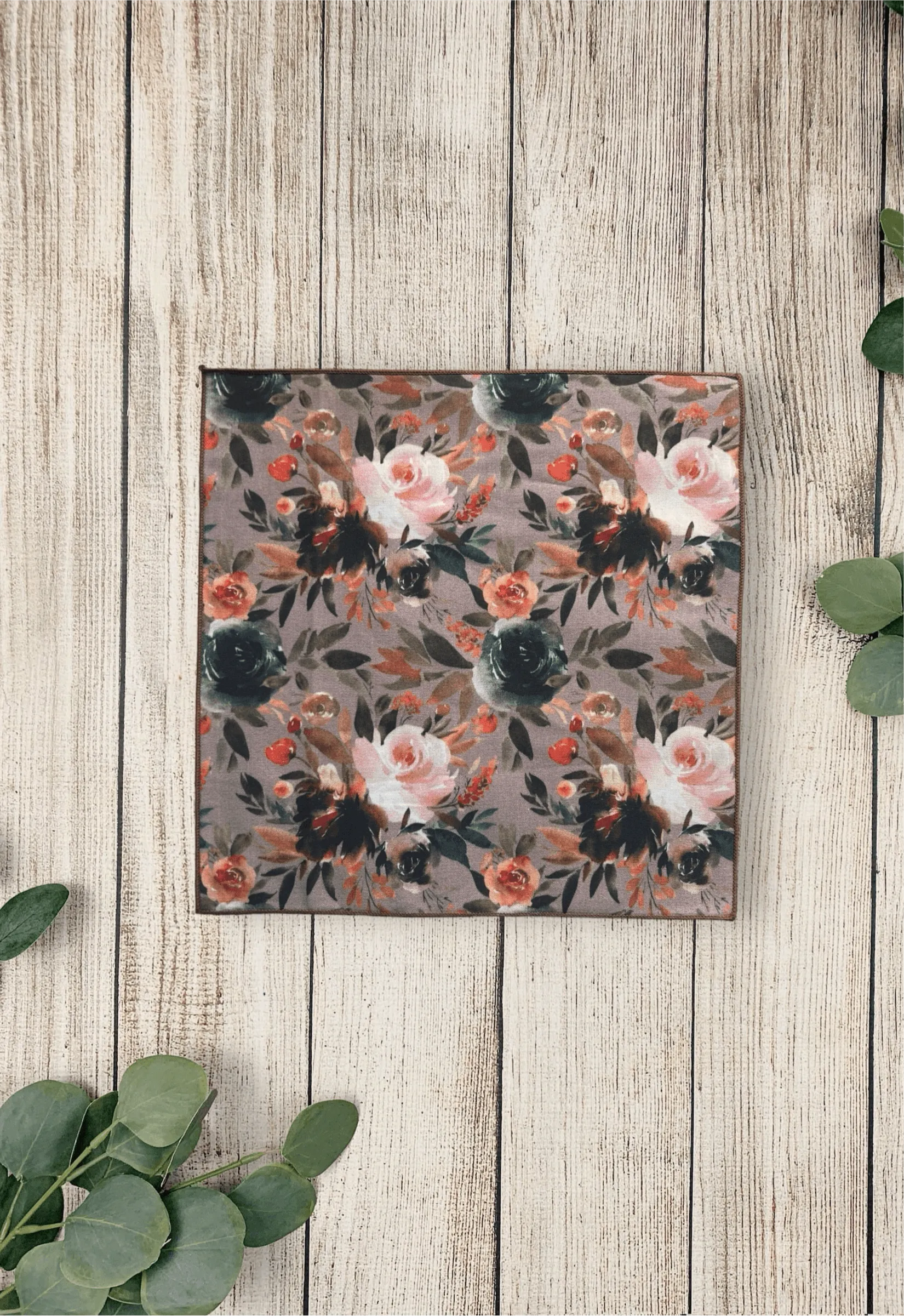 Taupe Autumn Pocket Square
