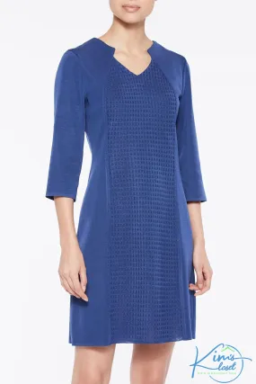 Textured Panel Knit Dress
