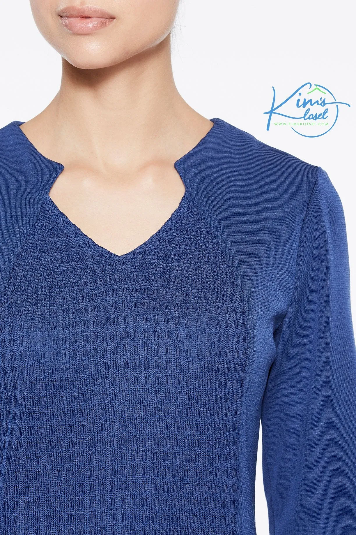 Textured Panel Knit Dress