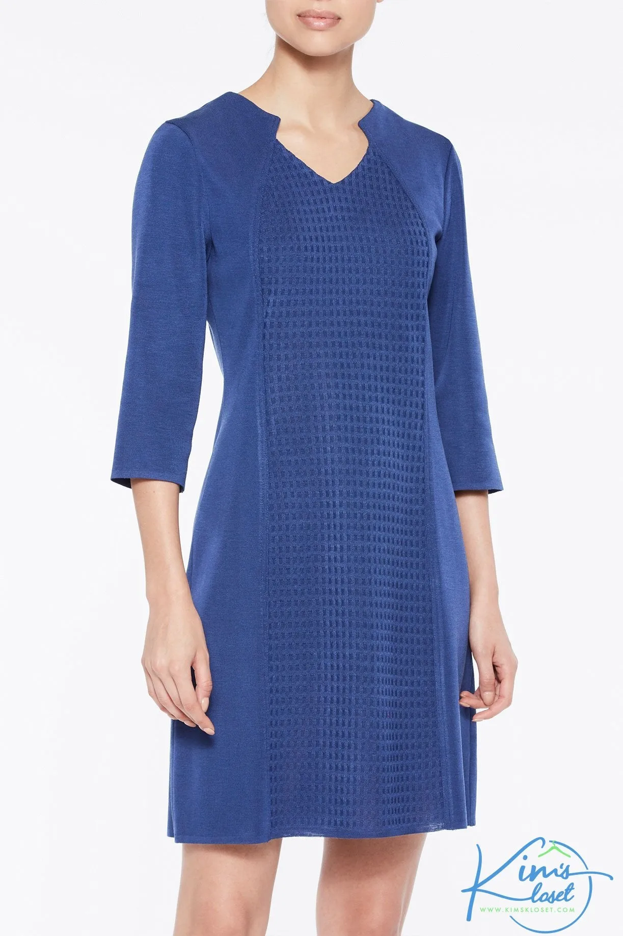 Textured Panel Knit Dress