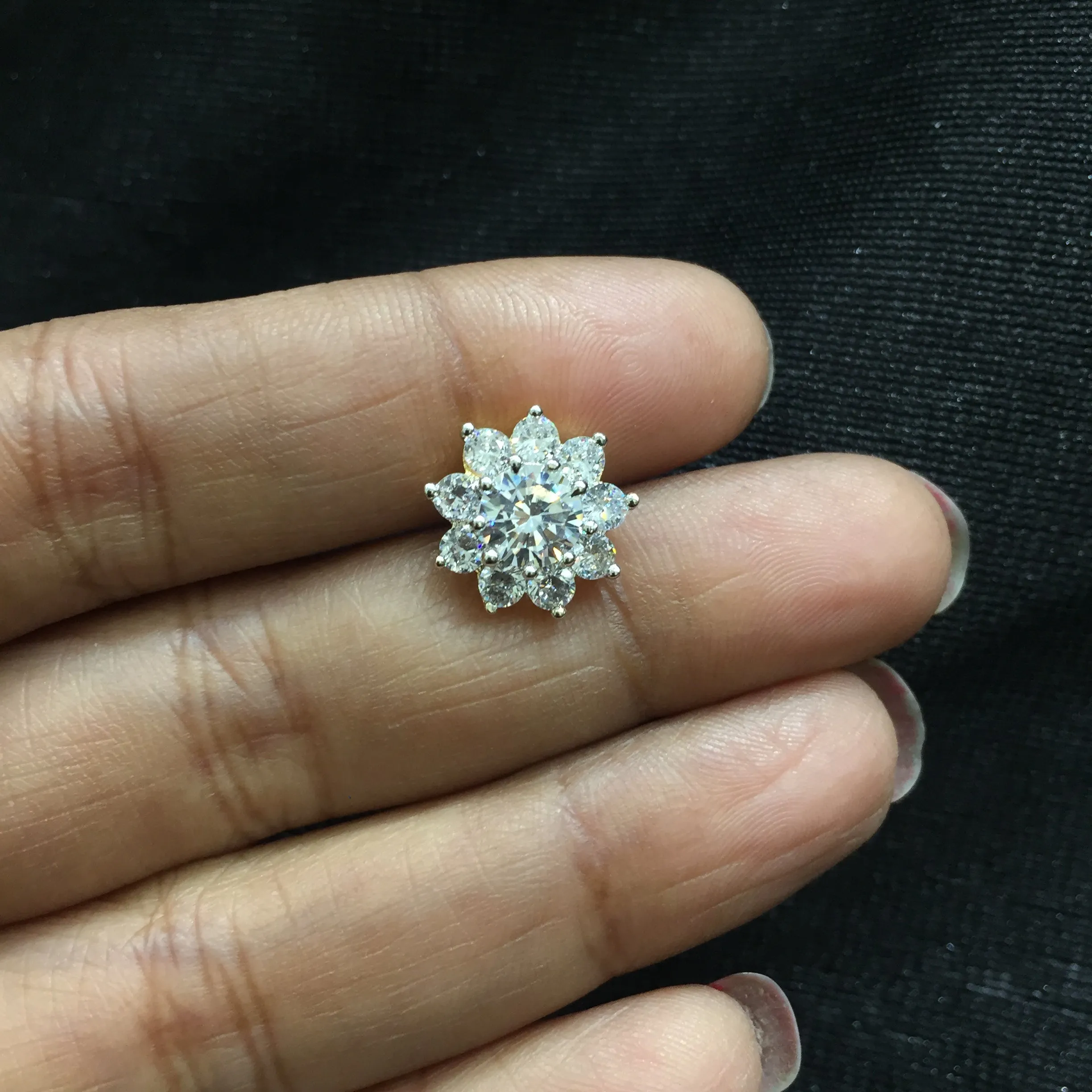 Tops/Studs Zircon/AD Earring 6171-08