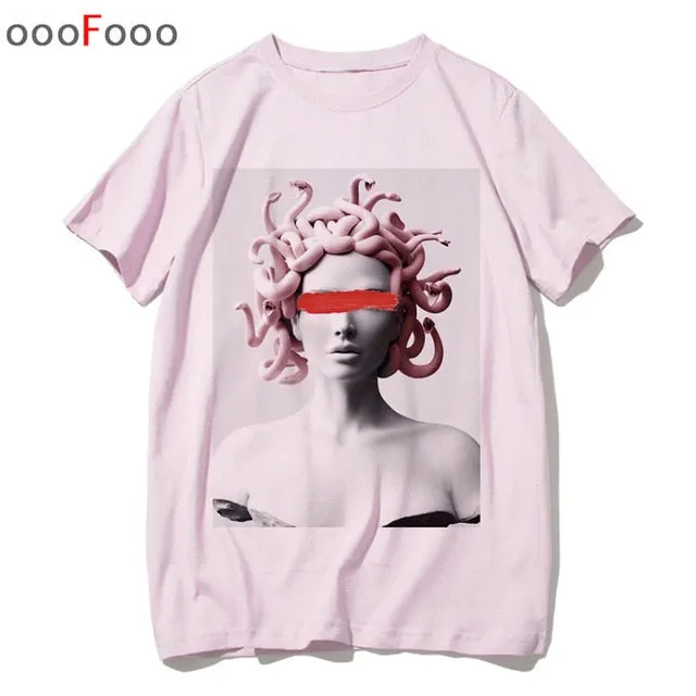 vaporwave T Shirt Harajuk Tops t-shirt Sad Girl Retro Anime Men aesthetic Fashion Japanese male/women Tee Shirt sexy tshirt