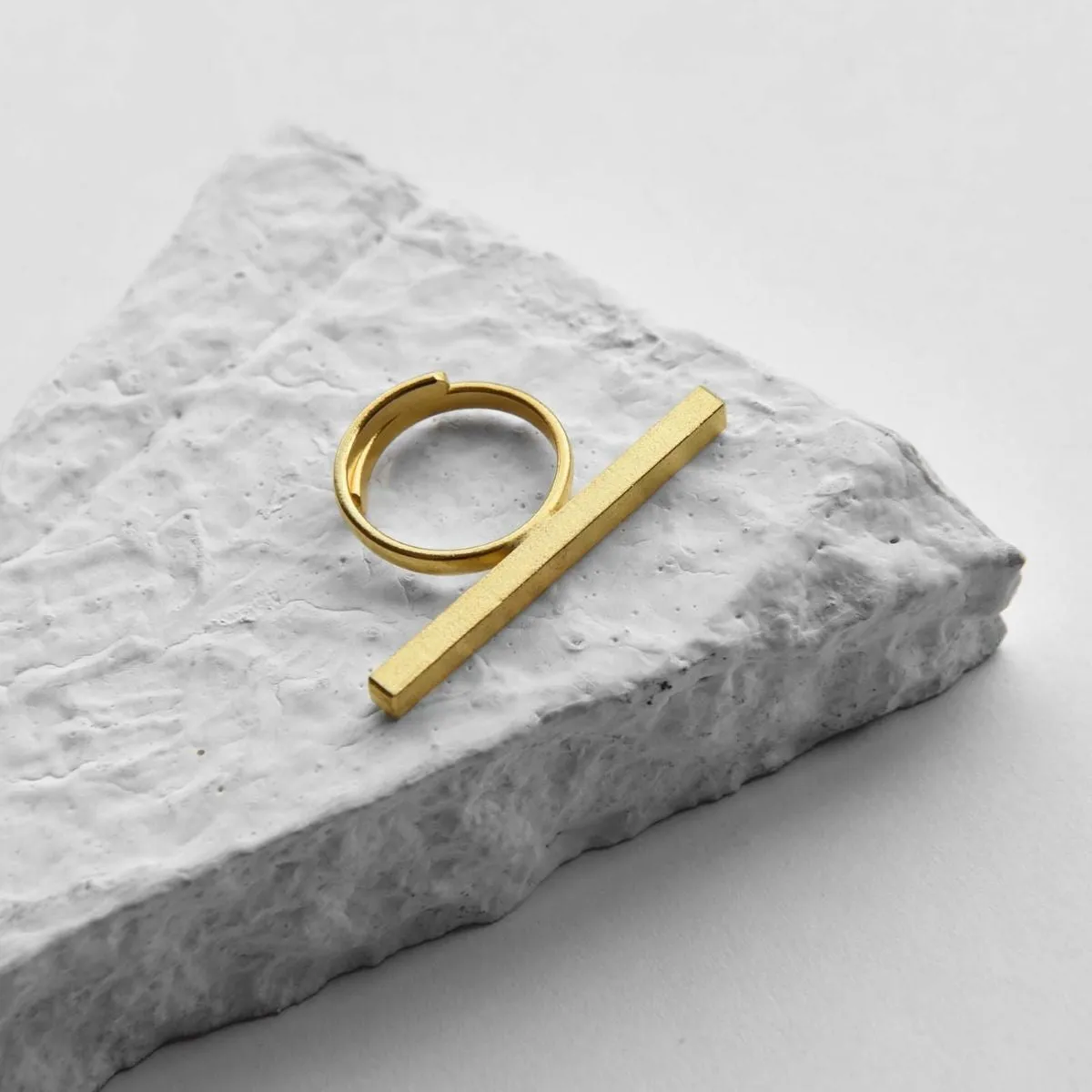 Women Finger Ring | Gold Finished Brass | Chic Design | Daily Wear Accessory