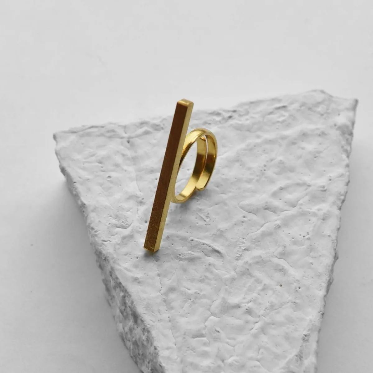 Women Finger Ring | Gold Finished Brass | Chic Design | Daily Wear Accessory