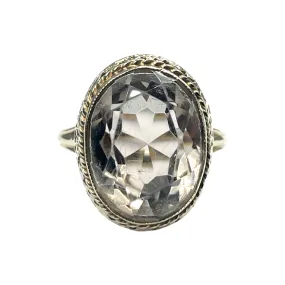 Yellow Gold and Smoky Quartz Ring (Authentic Pre-Owned)