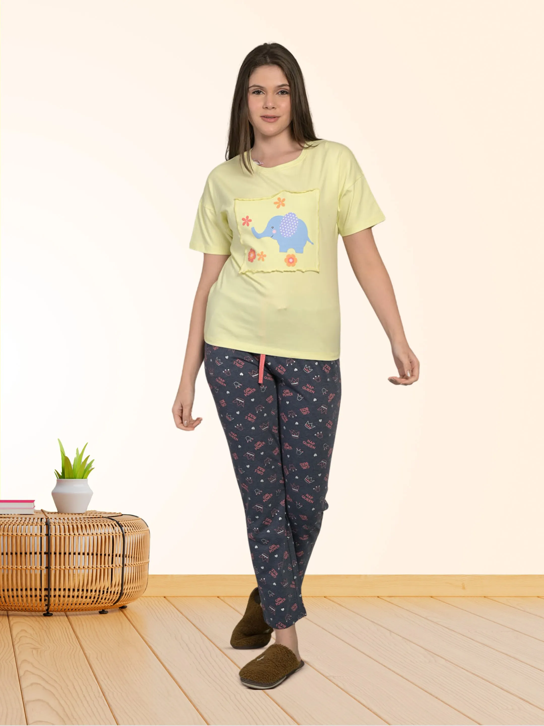 Yellow PJ T-Shirt for Women